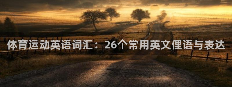 3377体育官网下载招商电话：体育运动英语词汇：26