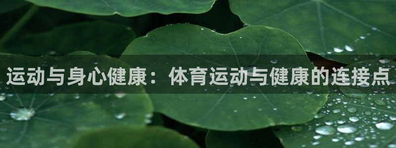  3377体育出款正常不：运动与身心健康：体育运动与健康的连接